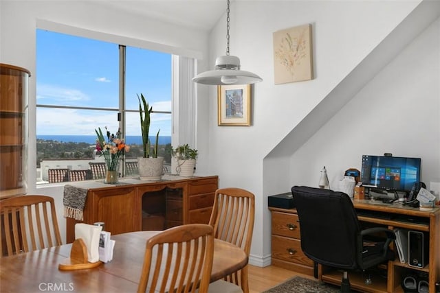 50 Los Cabos, Dana Point, CA 92629 - dining area with wood finished floors and an office area