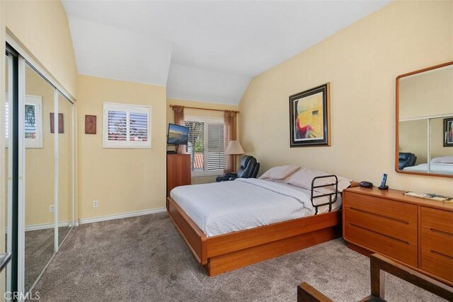 50 Los Cabos, Dana Point, CA 92629 - carpeted bedroom with lofted ceiling and baseboards