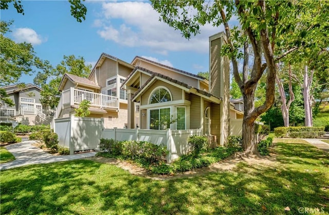 20759 E Crest Ln Unit B, Walnut, CA 91789 - view of front facade with a chimney