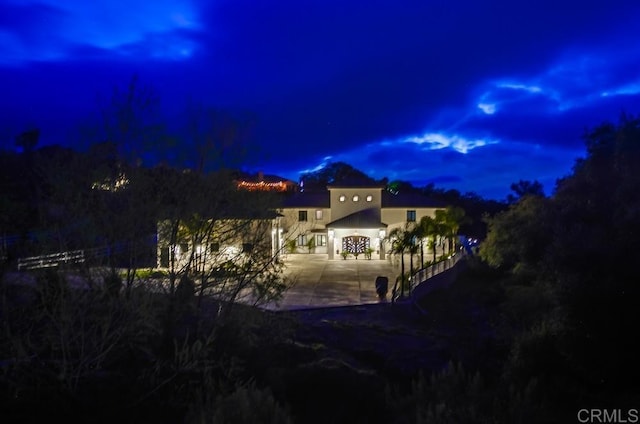 2184 Pacific Crest Dr, Alpine, CA 91901 - view of front of house featuring stucco siding and a patio area