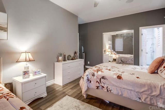 2184 Pacific Crest Dr, Alpine, CA 91901 - bedroom featuring wood finished floors and connected bathroom