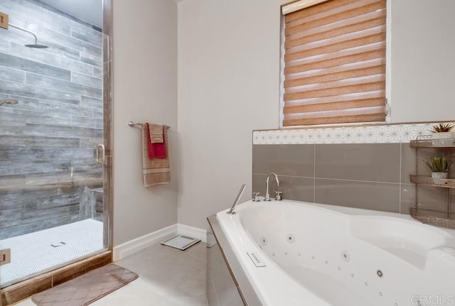 2184 Pacific Crest Dr, Alpine, CA 91901 - bathroom featuring a stall shower and a jetted tub
