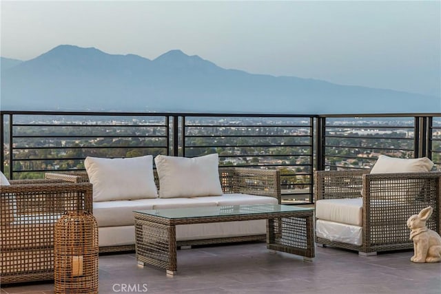 2380 Scenic Ridge Dr, Chino Hills, CA 91709 - balcony featuring an outdoor hangout area and a mountain view