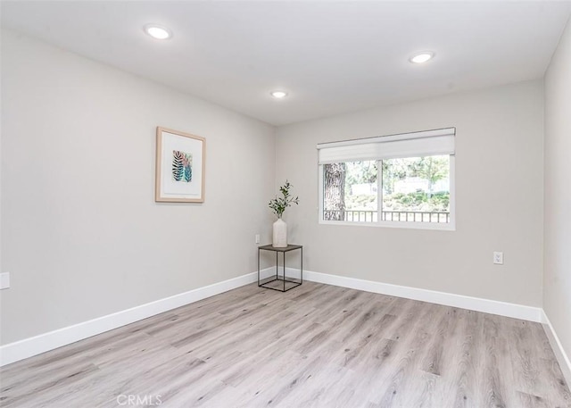 4014 Calle Sonora Oeste Unit 2B, Laguna Woods, CA 92637 - empty room featuring light wood-style floors and recessed lighting