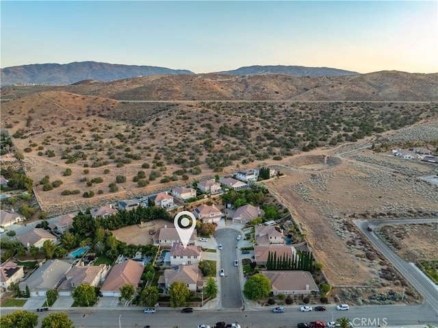40028 Bluff Ct, Palmdale, CA 93551 - aerial view of property and surrounding area with a mountain backdrop