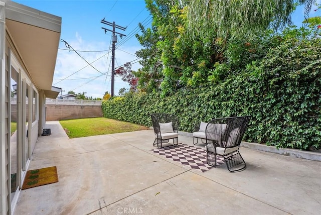 2323 Colgate Dr, Costa Mesa, CA 92626 - fenced backyard featuring a patio area