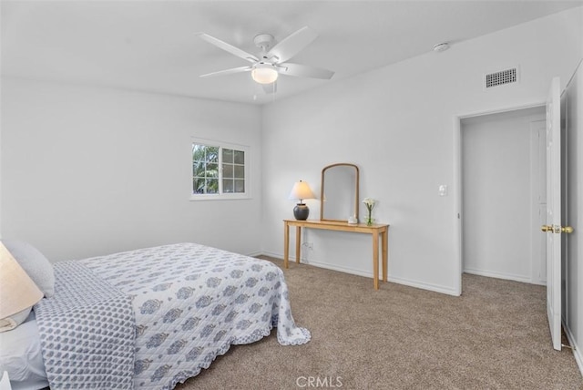 2323 Colgate Dr, Costa Mesa, CA 92626 - carpeted bedroom with baseboards and a ceiling fan
