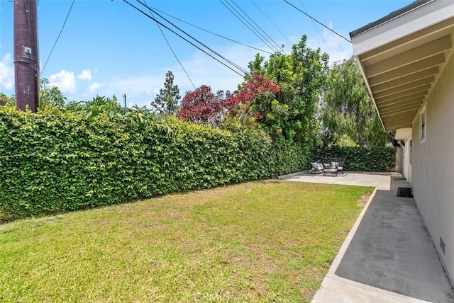 2323 Colgate Dr, Costa Mesa, CA 92626 - view of yard featuring a patio area