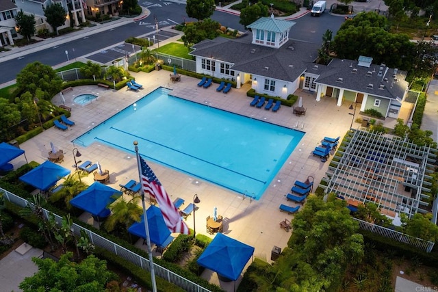 4336 Harbor Way Unit 1, Oceanside, CA 92056 - bird's eye view of a pool area
