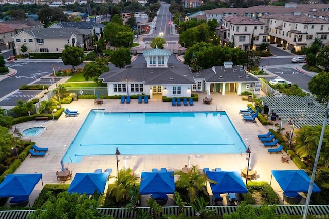 4336 Harbor Way Unit 1, Oceanside, CA 92056 - view of pool featuring a patio and a residential view