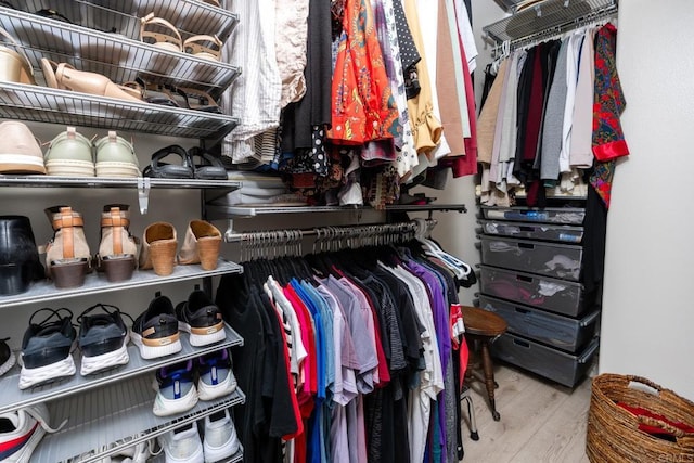 4336 Harbor Way Unit 1, Oceanside, CA 92056 - walk in closet featuring wood finished floors