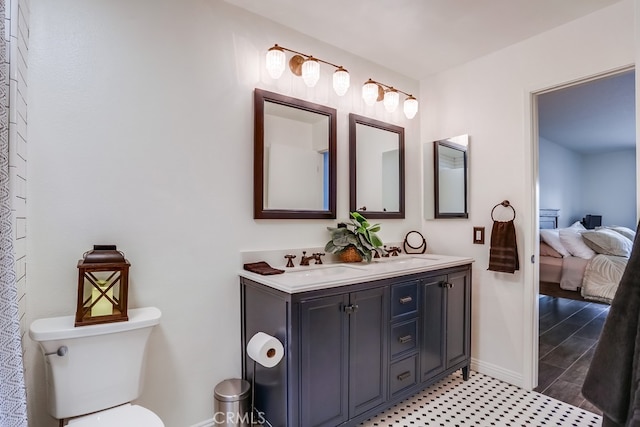 240 Nice Ln Unit 114, Newport Beach, CA 92663 - full bath with double vanity and connected bathroom
