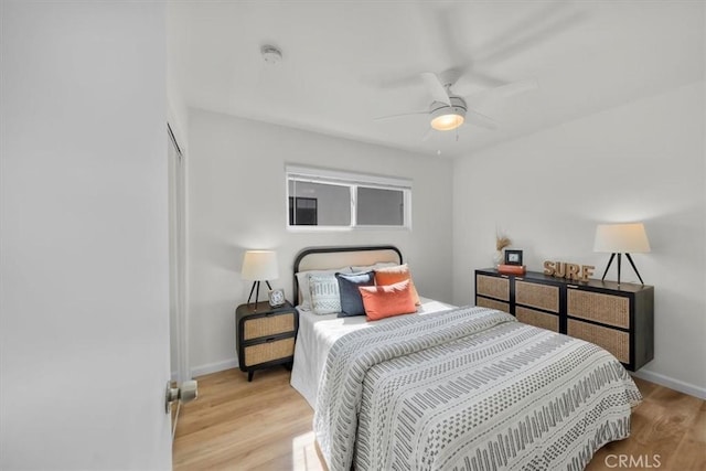 14508 Burin Ave, Lawndale, CA 90260 - bedroom featuring light wood finished floors and ceiling fan
