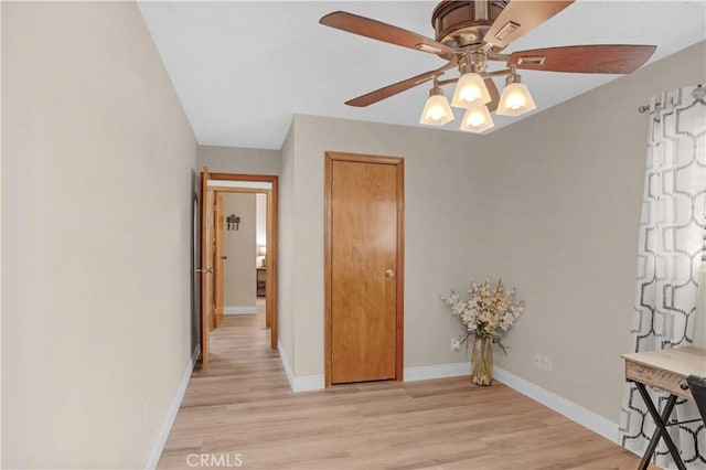23609 Canyon Lake Dr N, Canyon Lake, CA 92587 - unfurnished room with ceiling fan and light wood-style floors