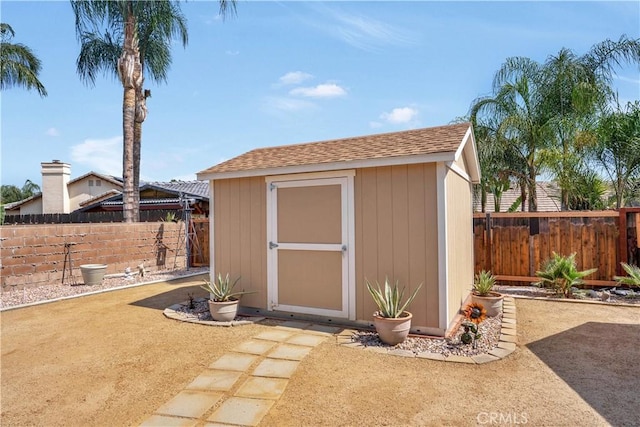 23609 Canyon Lake Dr N, Canyon Lake, CA 92587 - view of shed with a fenced backyard