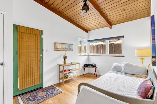 24932 La Cresta Dr, Dana Point, CA 92629 - bedroom with wooden ceiling and wood finished floors