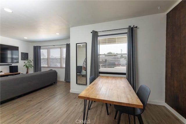 15508 Elmcroft Ave, Norwalk, CA 90650 - dining room with light wood-style flooring and recessed lighting