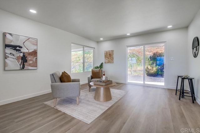 2451 Helix St, Spring Valley, CA 91977 - sitting room with healthy amount of natural light, wood finished floors, and recessed lighting