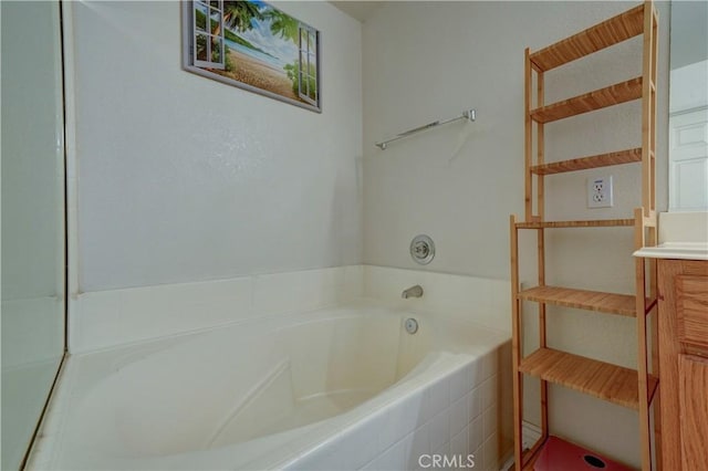 1808 Cave St, Redlands, CA 92374 - bathroom featuring a garden tub and vanity