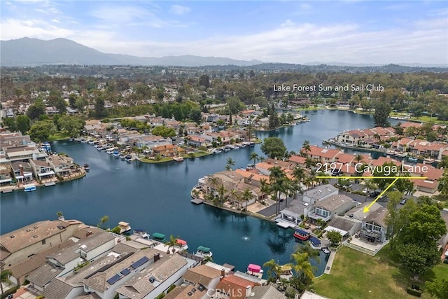 21971 Cayuga Ln N, Lake Forest, CA 92630 - aerial view of residential area featuring a water and mountain view