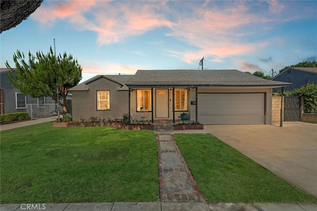 2370 Argonne Ave, Long Beach, CA 90815 - ranch-style home with an attached garage, concrete driveway, and stucco siding