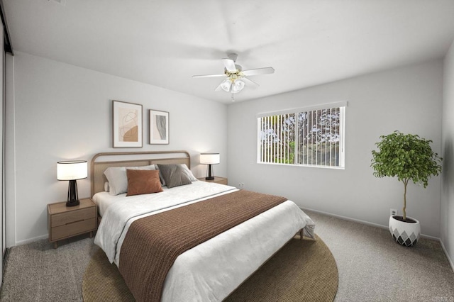 4265 Spoon Bill Way, Oceanside, CA 92057 - carpeted bedroom with baseboards and a ceiling fan