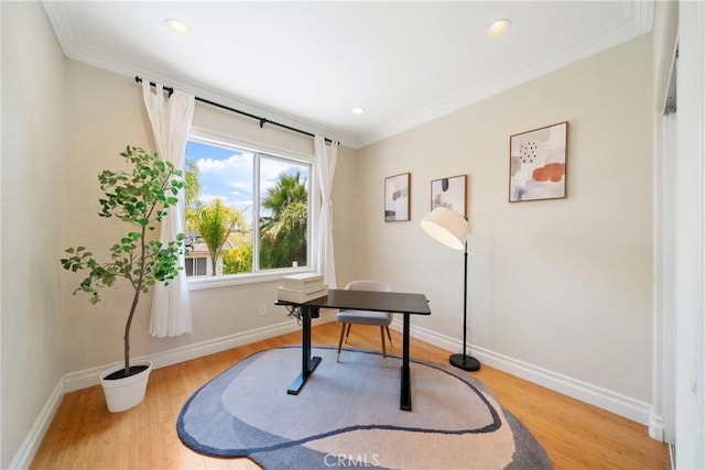 2 Corte Arbertura, San Clemente, CA 92673 - office with wood finished floors, ornamental molding, and recessed lighting
