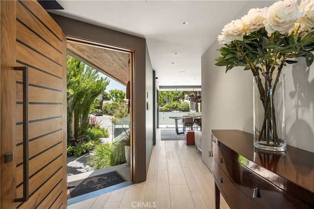 5429 E The Toledo, Long Beach, CA 90803 - entryway featuring light wood-style floors