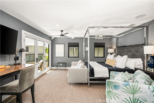 5429 E The Toledo, Long Beach, CA 90803 - bedroom with access to outside and recessed lighting