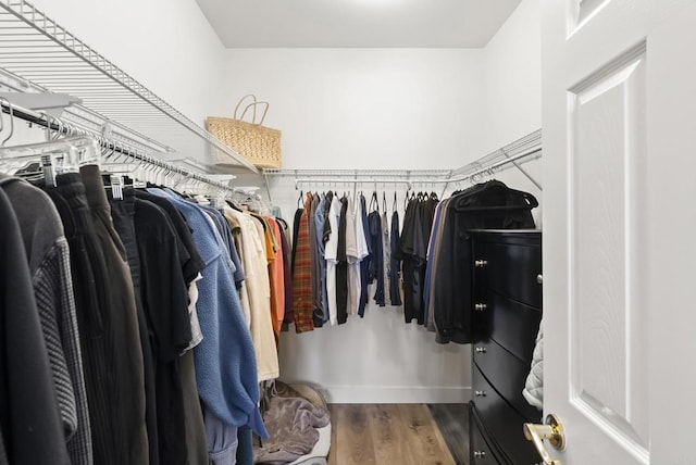 6774 Caurina Ct, Carlsbad, CA 92011 - walk in closet featuring wood finished floors