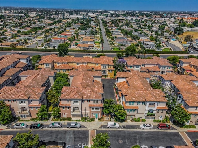 8036 Picasso, Stanton, CA 90680 - aerial view of property and surrounding area with nearby suburban area
