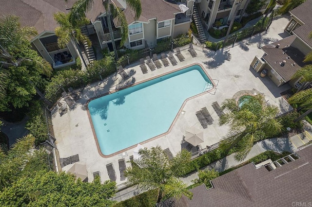 3665 Grove St Unit 271, Lemon Grove, CA 91945 - aerial view of a pool area