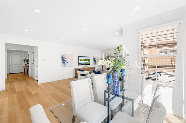 112 Velvet Leaf, Irvine, CA 92620 - dining space featuring recessed lighting and light wood-style floors
