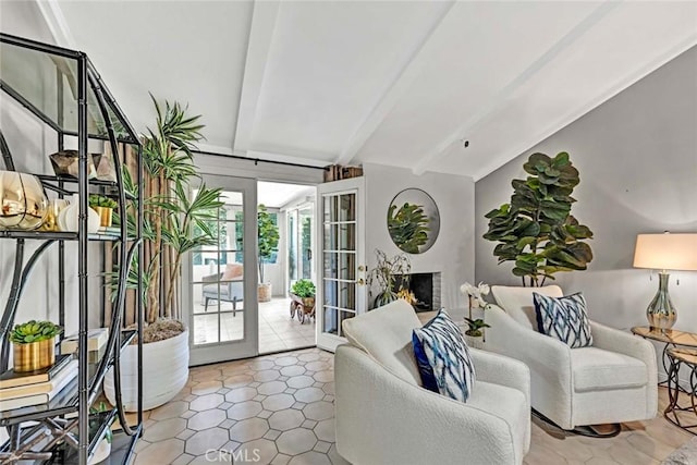 10912 Nighthawk Cir, Fountain Valley, CA 92708 - living room with french doors and a lit fireplace