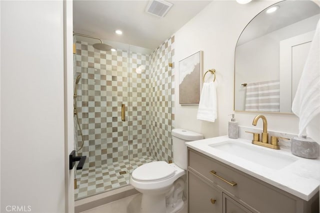 45 Oaktree Ln, Rolling Hills Estates, CA 90274 - bathroom with vanity, a tile shower, and recessed lighting
