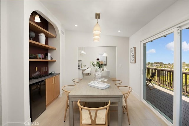 45 Oaktree Ln, Rolling Hills Estates, CA 90274 - dining space featuring light wood-style flooring and recessed lighting