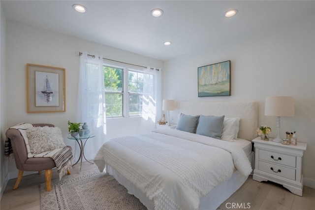 6535 Comanche Ave, Winnetka, CA 91306 - bedroom featuring light wood finished floors and recessed lighting