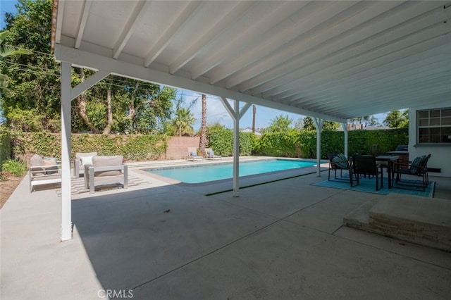 6535 Comanche Ave, Winnetka, CA 91306 - view of pool with a patio area and a fenced backyard