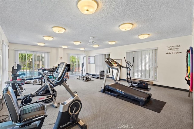 5160 Atherton Unit 73, Long Beach, CA 90815 - gym featuring carpet and a textured ceiling