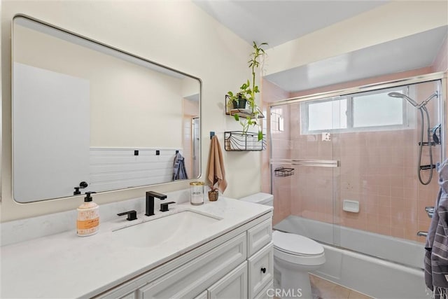 5160 Atherton Unit 73, Long Beach, CA 90815 - full bathroom featuring vanity, enclosed tub / shower combo, and tile patterned flooring