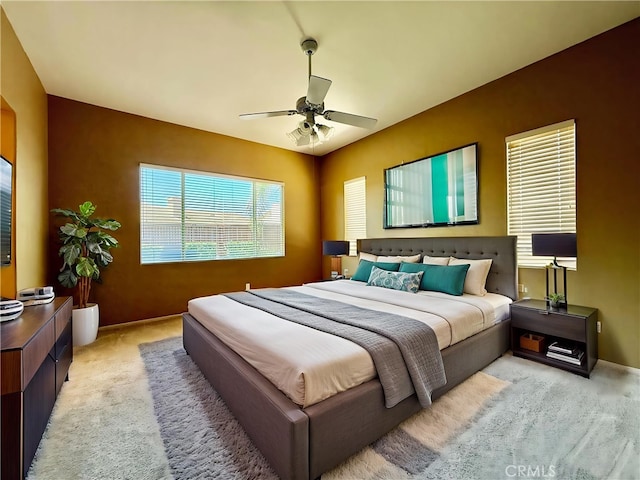 42977 Calle Londe, Temecula, CA 92592 - bedroom with light carpet and a ceiling fan