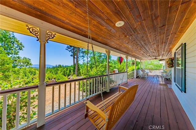 53235 Finegold Creek Ct, North Fork, CA 93643 - view of wooden terrace