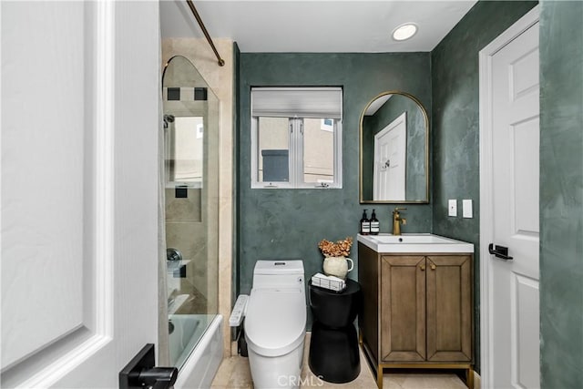 417 Vista Suerte, Newport Beach, CA 92660 - bathroom featuring vanity and shower / washtub combination