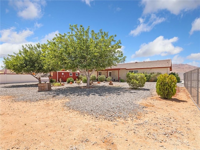 21756 Tussing Ranch Rd, Apple Valley, CA 92308 - back of property with stucco siding