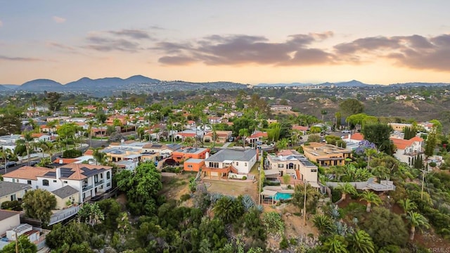 5038 Hastings Rd, San Diego, CA 92116 - aerial perspective of suburban area with a mountainous background