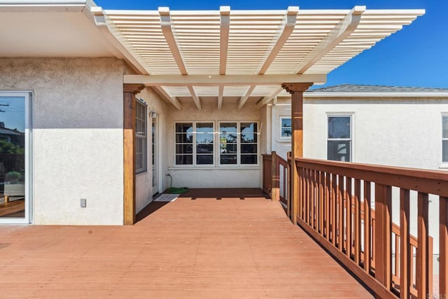 5038 Hastings Rd, San Diego, CA 92116 - wooden deck featuring a pergola