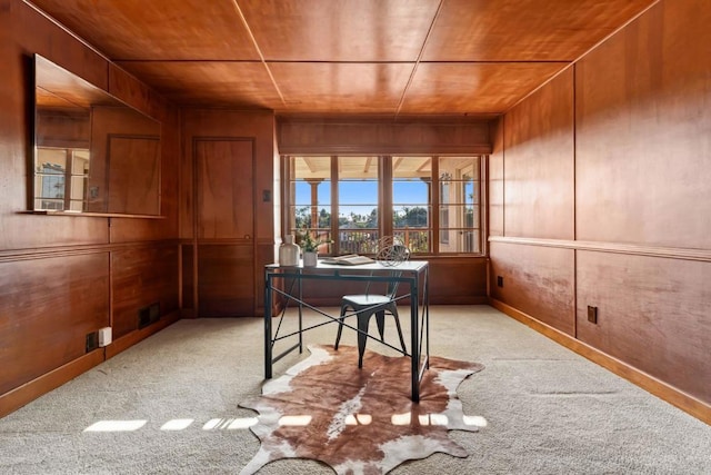 5038 Hastings Rd, San Diego, CA 92116 - office with carpet floors and wooden walls