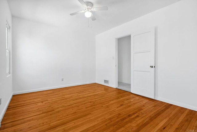 5038 Hastings Rd, San Diego, CA 92116 - unfurnished bedroom featuring wood finished floors and a ceiling fan