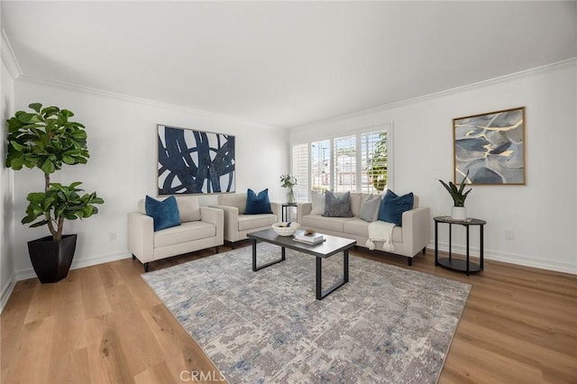 430 Kiolstad Dr, Placentia, CA 92870 - living area featuring crown molding and light wood-type flooring