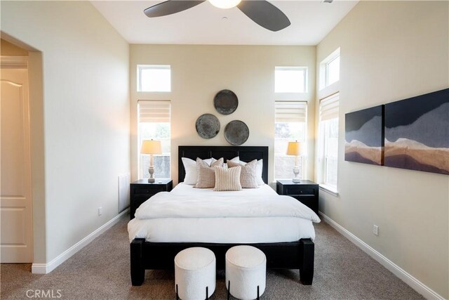 1849 Eucalyptus Rd, Nipomo, CA 93444 - carpeted bedroom featuring baseboards and a ceiling fan